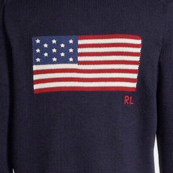 Polo Ralph Lauren Flag Cardigan, NWT - Picture 5 of 5